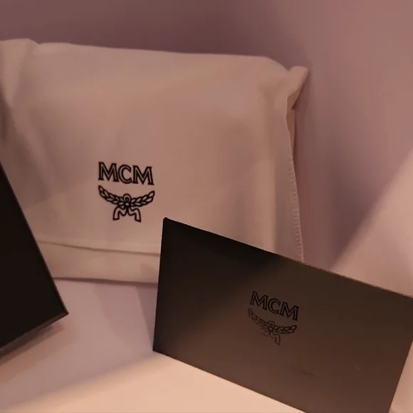 MCM -NWT Mode Travia Blue Leather Wallet